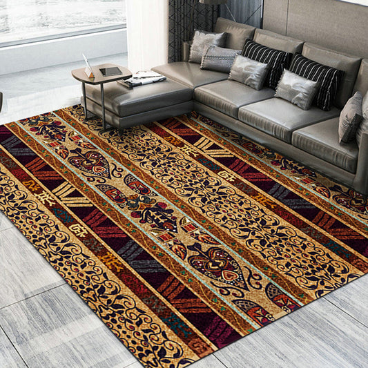 Boho-Chic Living Room Rug Multi Color Geometric Pattern Indoor Rug Anti-Slip Backing Easy Care Area Rug Yellow Clearhalo 'Area Rug' 'Bohemian' 'Rugs' Rug' 2361489