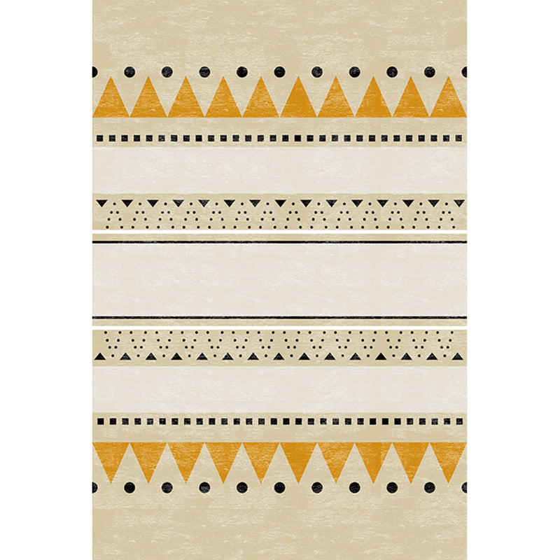 Casual Geometric Pattern Rug Multi Color Synthetics Indoor Rug Non-Slip Backing Machine Washable Area Carpet for Parlor Yellow Clearhalo 'Area Rug' 'Rugs' 'Southwestern' Rug' 2361503