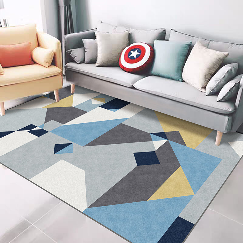 Casual Geometric Pattern Rug Multi Color Synthetics Indoor Rug Non-Slip Backing Machine Washable Area Carpet for Parlor Clearhalo 'Area Rug' 'Rugs' 'Southwestern' Rug' 2361504