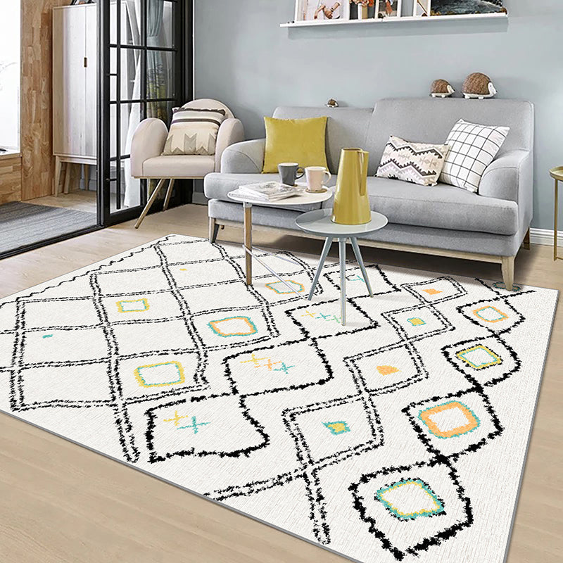 Casual Geometric Pattern Rug Multi Color Synthetics Indoor Rug Non-Slip Backing Machine Washable Area Carpet for Parlor Clearhalo 'Area Rug' 'Rugs' 'Southwestern' Rug' 2361506