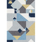 Casual Geometric Pattern Rug Multi Color Synthetics Indoor Rug Non-Slip Backing Machine Washable Area Carpet for Parlor Gray-Blue Clearhalo 'Area Rug' 'Rugs' 'Southwestern' Rug' 2361514