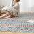 Bohemian Geometric Rug Multi-Color Jute Area Carpet Pet Friendly Machine Washable Easy Care Area Rug for Bedroom Blue-Red Clearhalo 'Area Rug' 'Bohemian' 'Rugs' Rug' 2361535