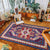 Eclectic Tribal Patterned Rug Multi Colored Polypropylene Indoor Rug Anti-Slip Backing Pet Friendly Area Carpet for Living Room Blue-Red Clearhalo 'Area Rug' 'Rugs' 'Southwestern' Rug' 2361966