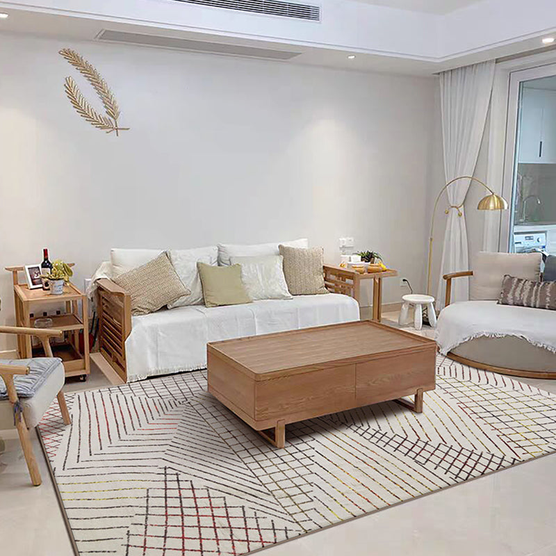 Boho-Chic Living Room Rug Multicolored Abstract Printed Indoor Rug Polypropylene Easy Care Pet Friendly Area Carpet Dark Beige Clearhalo 'Area Rug' 'Bohemian' 'Rugs' Rug' 2361970