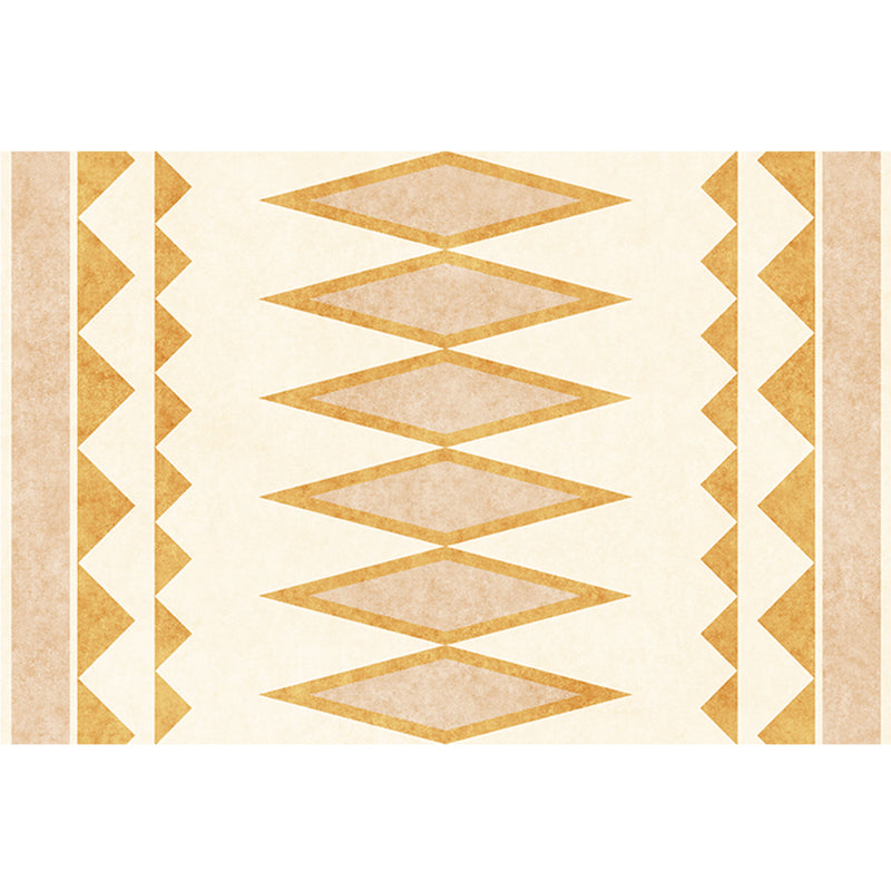 Olden Geometric Pattern Rug Multi Colored Polyster Indoor Rug Non-Slip Backing Machine Washable Area Carpet for Decoration Fluorescent Yellow Clearhalo 'Area Rug' 'Bohemian' 'Rugs' Rug' 2361981