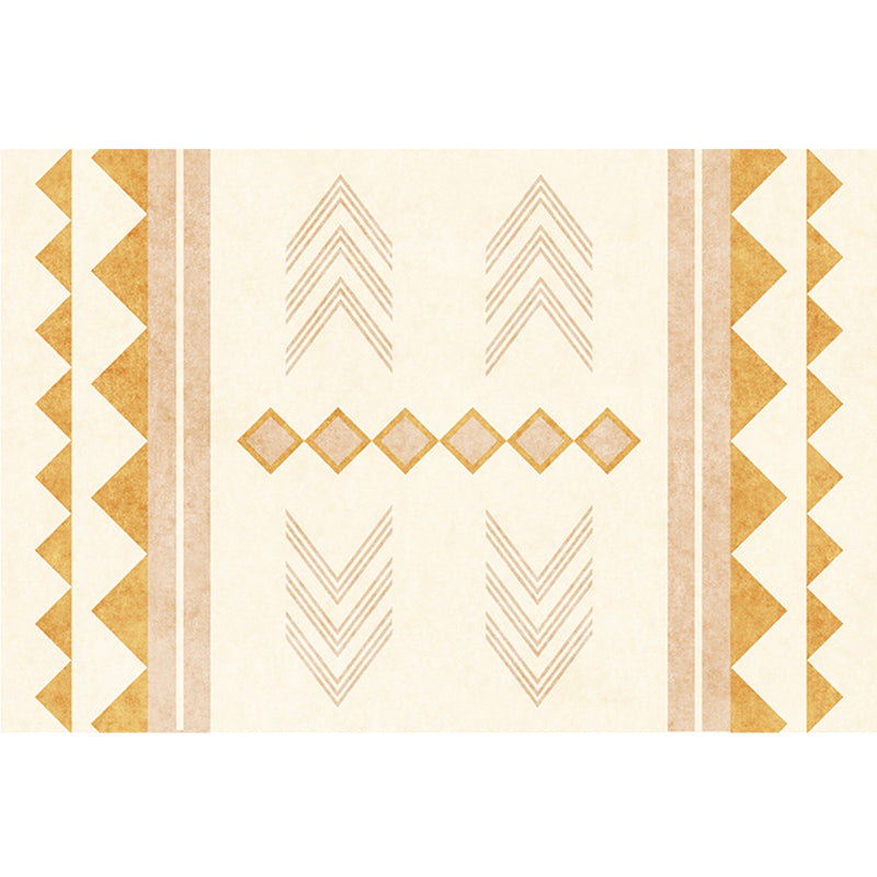Olden Geometric Pattern Rug Multi Colored Polyster Indoor Rug Non-Slip Backing Machine Washable Area Carpet for Decoration Yellow Clearhalo 'Area Rug' 'Bohemian' 'Rugs' Rug' 2361982
