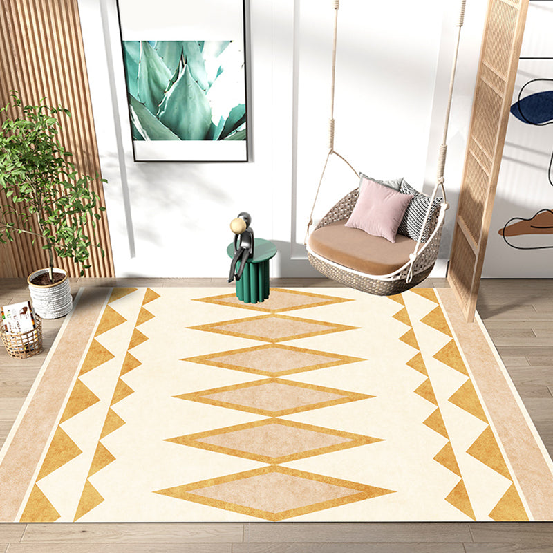 Olden Geometric Pattern Rug Multi Colored Polyster Indoor Rug Non-Slip Backing Machine Washable Area Carpet for Decoration Clearhalo 'Area Rug' 'Bohemian' 'Rugs' Rug' 2361987