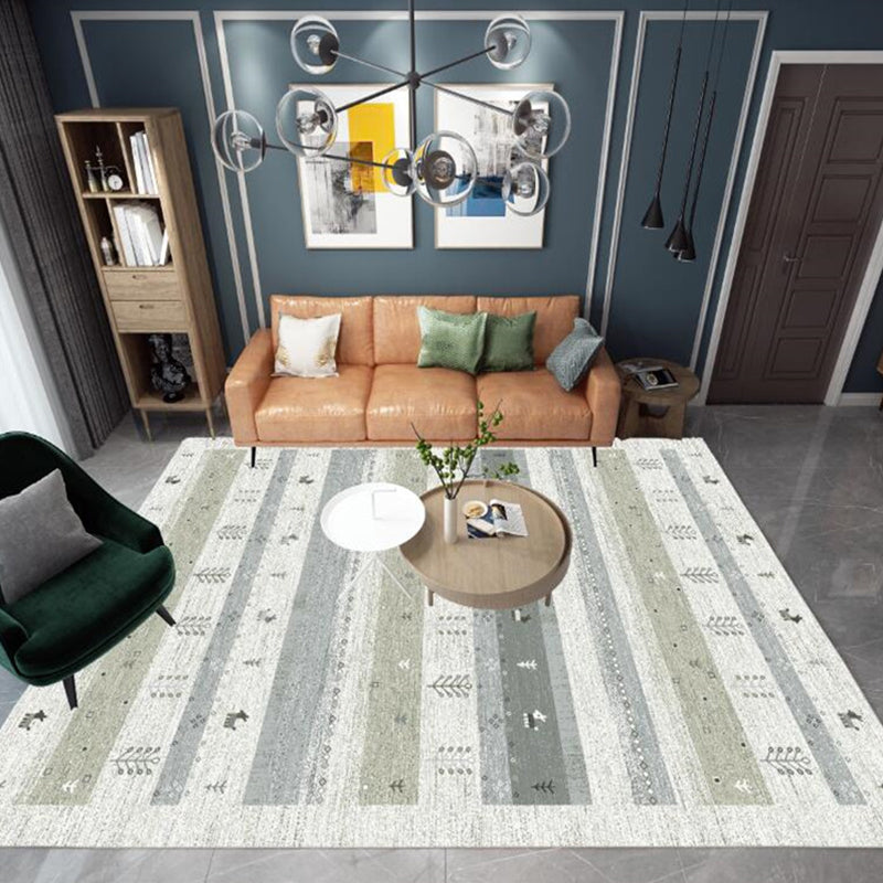 Multicolored Abstract Print Rug Synthetics Boho Indoor Rug Easy Care Pet Friendly Washable Area Carpet for Room Light Green Clearhalo 'Area Rug' 'Bohemian' 'Rugs' Rug' 2361991