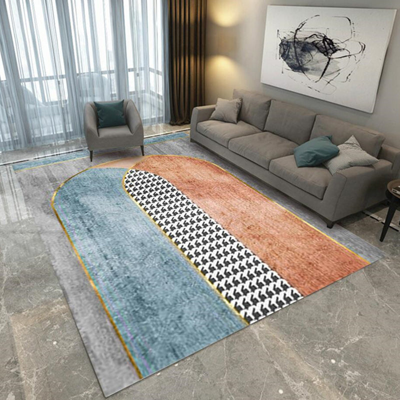 Multicolored Abstract Print Rug Synthetics Boho Indoor Rug Easy Care Pet Friendly Washable Area Carpet for Room Clearhalo 'Area Rug' 'Bohemian' 'Rugs' Rug' 2361993