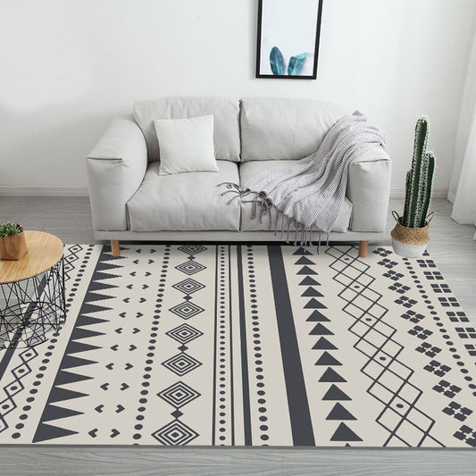 Southwestern Living Room Rug Multi Color Colorblock Indoor Rug Polyster Anti-Slip Backing Stain-Resistant Carpet Grey Clearhalo 'Area Rug' 'Rugs' 'Southwestern' Rug' 2362004