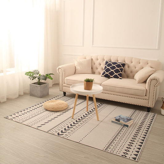 Southwestern Living Room Rug Multi Color Colorblock Indoor Rug Polyster Anti-Slip Backing Stain-Resistant Carpet Beige Clearhalo 'Area Rug' 'Rugs' 'Southwestern' Rug' 2362013