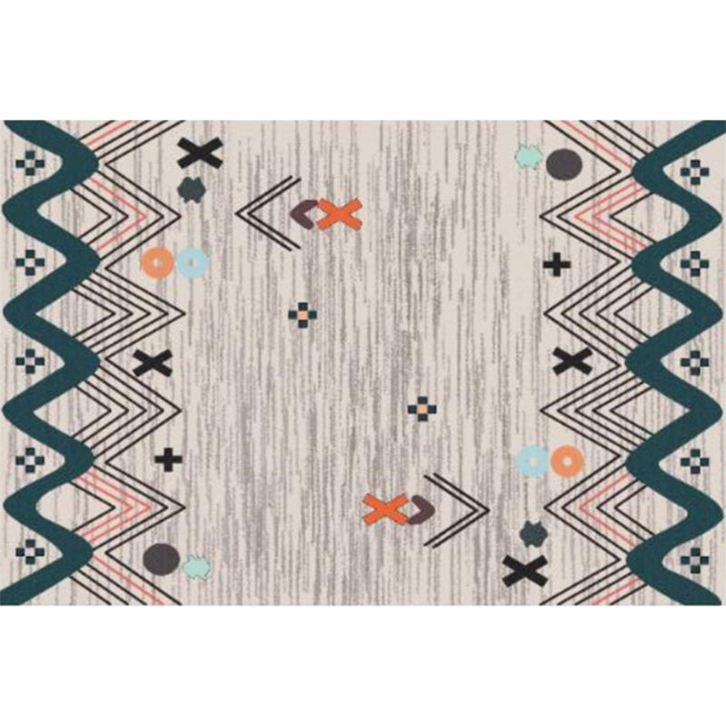 Western Geometric Pattern Rug Multi Colored Polypropylene Indoor Rug Anti-Slip Backing Pet Friendly Area Carpet for Decoration Clearhalo 'Area Rug' 'Rugs' 'Southwestern' Rug' 2362017