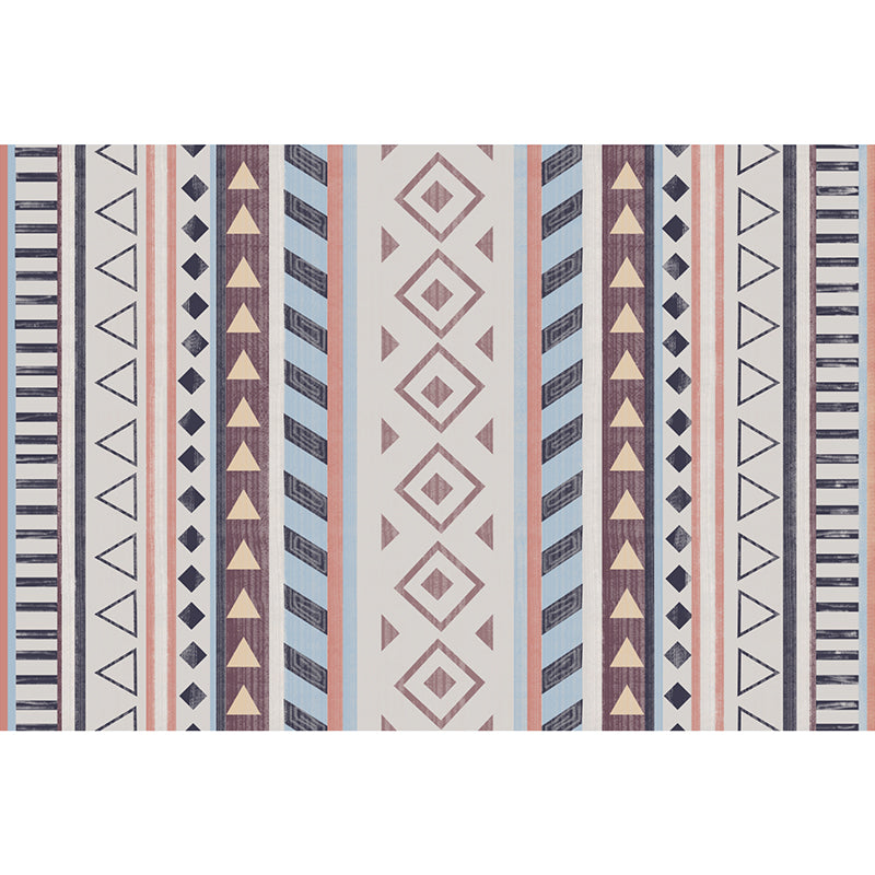 Western Geometric Pattern Rug Multi Colored Polypropylene Indoor Rug Anti-Slip Backing Pet Friendly Area Carpet for Decoration Clearhalo 'Area Rug' 'Rugs' 'Southwestern' Rug' 2362021