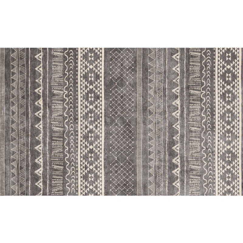 Western Geometric Pattern Rug Multi Colored Polypropylene Indoor Rug Anti-Slip Backing Pet Friendly Area Carpet for Decoration Grey Clearhalo 'Area Rug' 'Rugs' 'Southwestern' Rug' 2362025