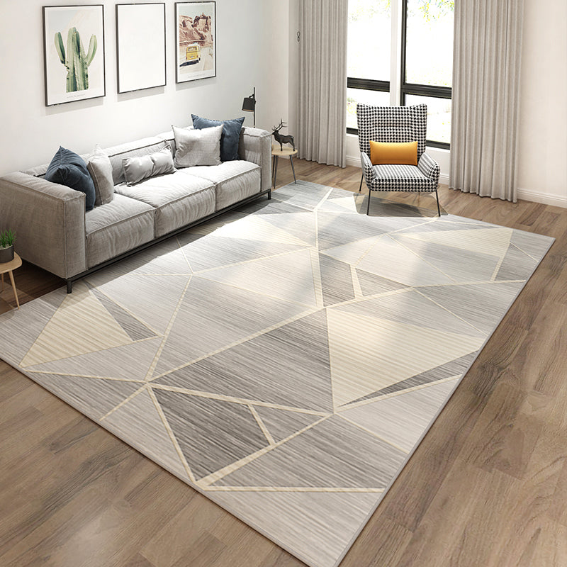 Simplicity Geometric Print Rug Multi-Color Polypropylene Area Rug Anti-Slip Machine Washable Indoor Rug for Parlor Clearhalo 'Area Rug' 'Modern' 'Rugs' Rug' 2362049