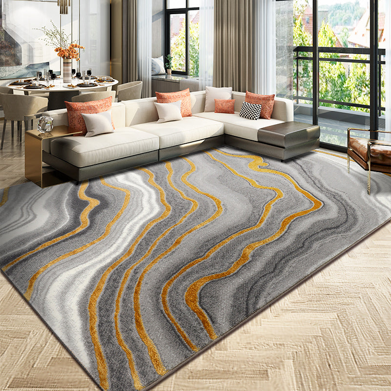 Minimalist Geometric Print Rug Multi Colored Polypropylene Area Carpet Non-Slip Backing Stain-Resistant Area Rug for Room Clearhalo 'Area Rug' 'Modern' 'Rugs' Rug' 2362077
