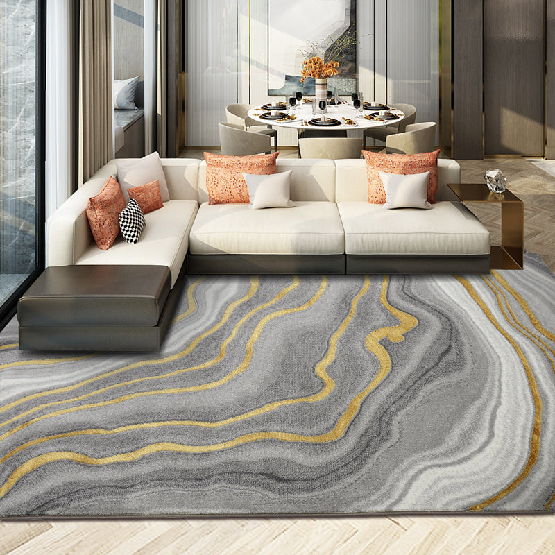 Minimalist Geometric Print Rug Multi Colored Polypropylene Area Carpet Non-Slip Backing Stain-Resistant Area Rug for Room Clearhalo 'Area Rug' 'Modern' 'Rugs' Rug' 2362082
