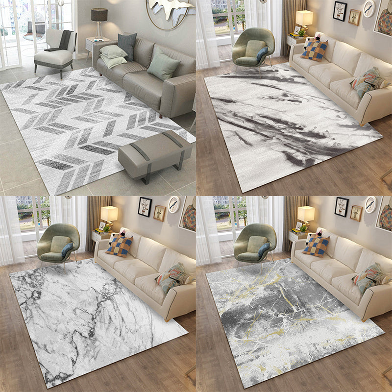Contemporary Abstract Pattern Rug Multi-Color Polypropylene Indoor Rug Non-Slip Backing Pet Friendly Area Carpet for Room Clearhalo 'Area Rug' 'Modern' 'Rugs' Rug' 2362097