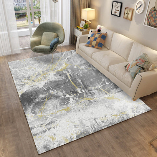 Contemporary Abstract Pattern Rug Multi-Color Polypropylene Indoor Rug Non-Slip Backing Pet Friendly Area Carpet for Room Clearhalo 'Area Rug' 'Modern' 'Rugs' Rug' 2362104