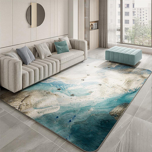 Designer Living Room Rug Multi Color Abstract Print Rug Polypropylene Non-Slip Backing Machine Washable Area Carpet Clearhalo 'Area Rug' 'Modern' 'Rugs' Rug' 2362111