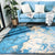 Designer Living Room Rug Multi Color Abstract Print Rug Polypropylene Non-Slip Backing Machine Washable Area Carpet Sky Blue Clearhalo 'Area Rug' 'Modern' 'Rugs' Rug' 2362130