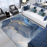 Nordic Abstract Pattern Rug Multi-Color Leather Area Rug Non-Slip Easy Care Pet Friendly Indoor Rug for Decoration Dark Blue-Gray Clearhalo 'Area Rug' 'Modern' 'Rugs' Rug' 2362141