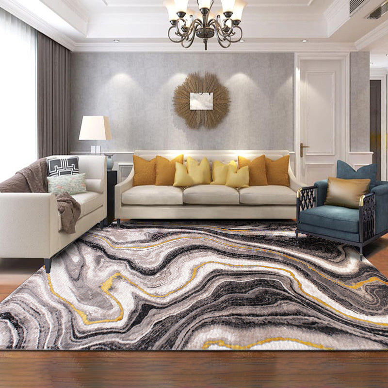 Camel Calming Rug Polypropylene Abstract Pattern Indoor Rug Non-Slip Backing Pet Friendly Area Carpet for Living Room Clearhalo 'Area Rug' 'Modern' 'Rugs' Rug' 2362202