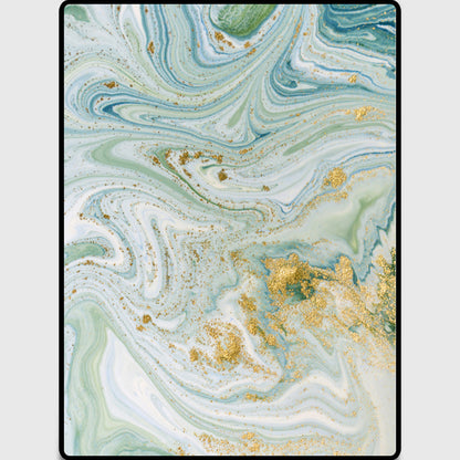 Green Contemporary Rug Synthetics Abstract Pattern Indoor Rug Non-Slip Backing Stain-Resistant Area Carpet for Living Room Green Clearhalo 'Area Rug' 'Modern' 'Rugs' Rug' 2362221