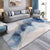 Modern Living Room Rug Multicolored Abstract Printed Area Carpet Polyster Non-Slip Backing Pet Friendly Area Rug Blue Clearhalo 'Area Rug' 'Modern' 'Rugs' Rug' 2362252