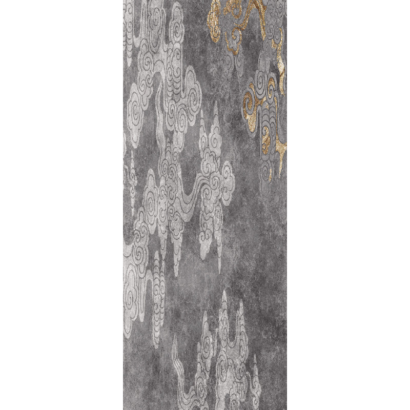 Contemporary Bedroom Rug Multi-Color Geometric Area Carpet Non-Slip Backing Pet Friendly Area Rug Smoke Gray Clearhalo 'Area Rug' 'Modern' 'Rugs' Rug' 2362502