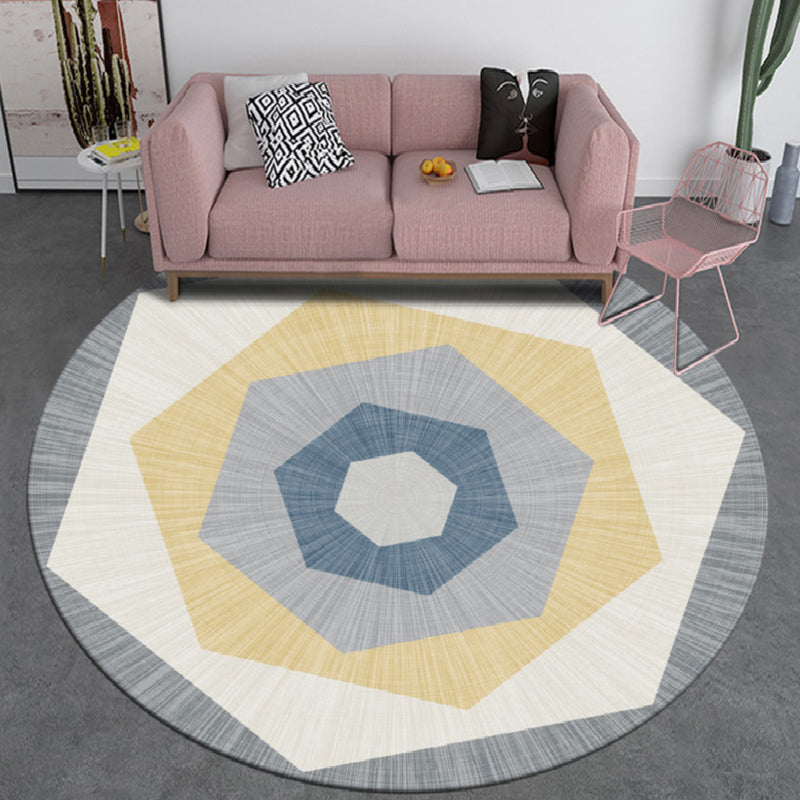 Modern Decoration Rug Multi Color Geometric Print Indoor Rug Non-Slip Backing Pet Friendly Area Carpet Ginger Clearhalo 'Area Rug' 'Modern' 'Rugs' Rug' 2362503