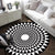 Modern Decoration Rug Multi Color Geometric Print Indoor Rug Non-Slip Backing Pet Friendly Area Carpet Black-White Clearhalo 'Area Rug' 'Modern' 'Rugs' Rug' 2362505