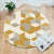 Comfort Decoration Rug Multi Color Geometric Print Area Carpet Polyster Non-Slip Backing Pet Friendly Indoor Rug Ginger Clearhalo 'Area Rug' 'Modern' 'Rugs' Rug' 2362524