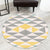 Comfort Decoration Rug Multi Color Geometric Print Area Carpet Polyster Non-Slip Backing Pet Friendly Indoor Rug Gray-Yellow Clearhalo 'Area Rug' 'Modern' 'Rugs' Rug' 2362527