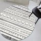Comfort Decoration Rug Multi Color Geometric Print Area Carpet Polyster Non-Slip Backing Pet Friendly Indoor Rug Black-White Clearhalo 'Area Rug' 'Modern' 'Rugs' Rug' 2362528