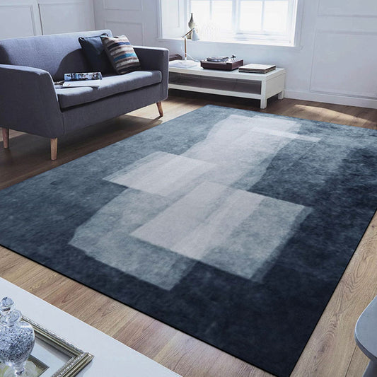 Minimalist Geometric Print Rug Multi Color Polyster Indoor Rug Non-Slip Backing Pet Friendly Easy Care Area Carpet for Parlor Dark Blue Clearhalo 'Area Rug' 'Modern' 'Rugs' Rug' 2362548