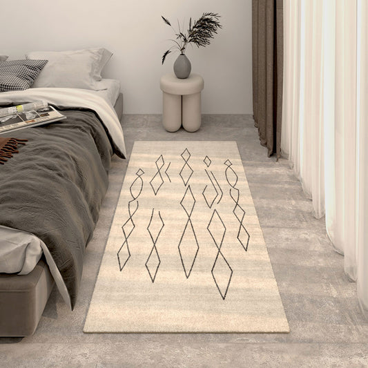 Modern Geometric Print Rug Multi Colored Polypropylene Indoor Rug Non-Slip Stain-Resistant Area Rug for Bedroom Brown Clearhalo 'Area Rug' 'Modern' 'Rugs' Rug' 2362570