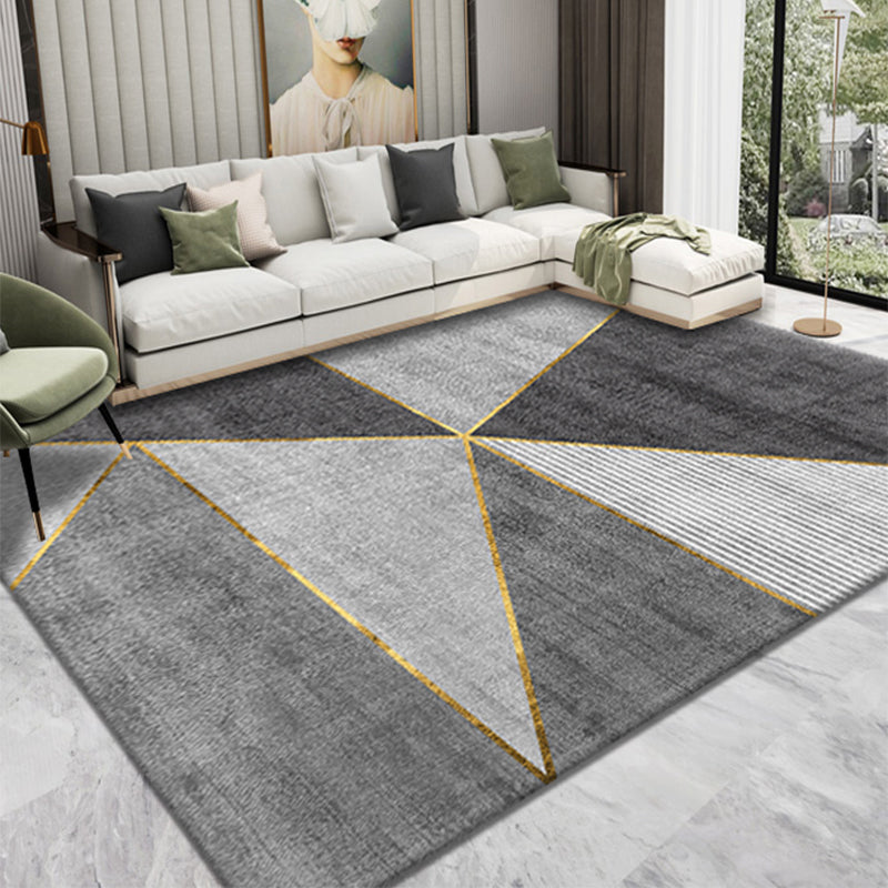 Casual Living Room Rug Multi Color Geometric Print Indoor Rug Polyster Non-Slip Backing Stain-Resistant Area Rug Clearhalo 'Area Rug' 'Modern' 'Rugs' Rug' 2362577