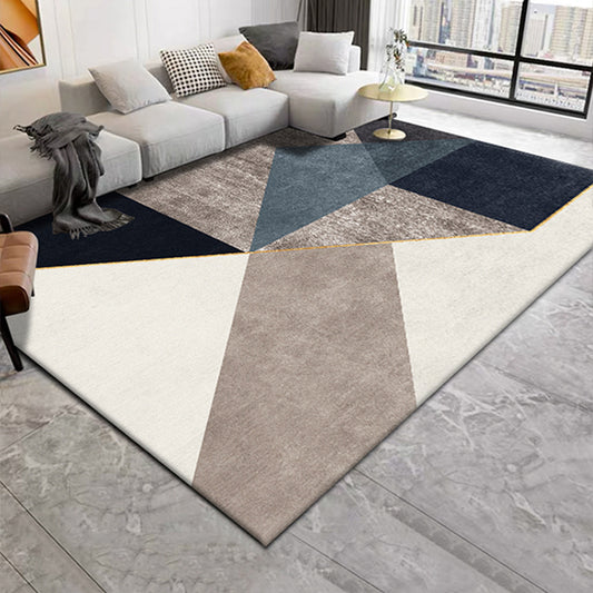 Casual Living Room Rug Multi Color Geometric Print Indoor Rug Polyster Non-Slip Backing Stain-Resistant Area Rug Clearhalo 'Area Rug' 'Modern' 'Rugs' Rug' 2362580