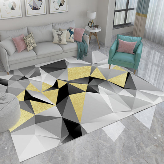 Multicolor Area Rug Triangular Pattern Modern Non-Slip Polyester Rug Clearhalo 'Modern' 'Rugs' 'Tapis' Accueil' 2362593