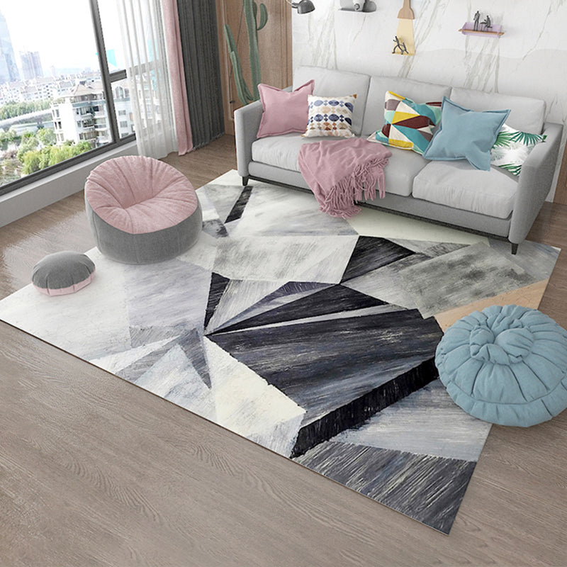 Multicolor Area Rug Triangular Pattern Modern Non-Slip Polyester Rug Clearhalo 'Modern' 'Rugs' 'Tapis' Accueil' 2362596