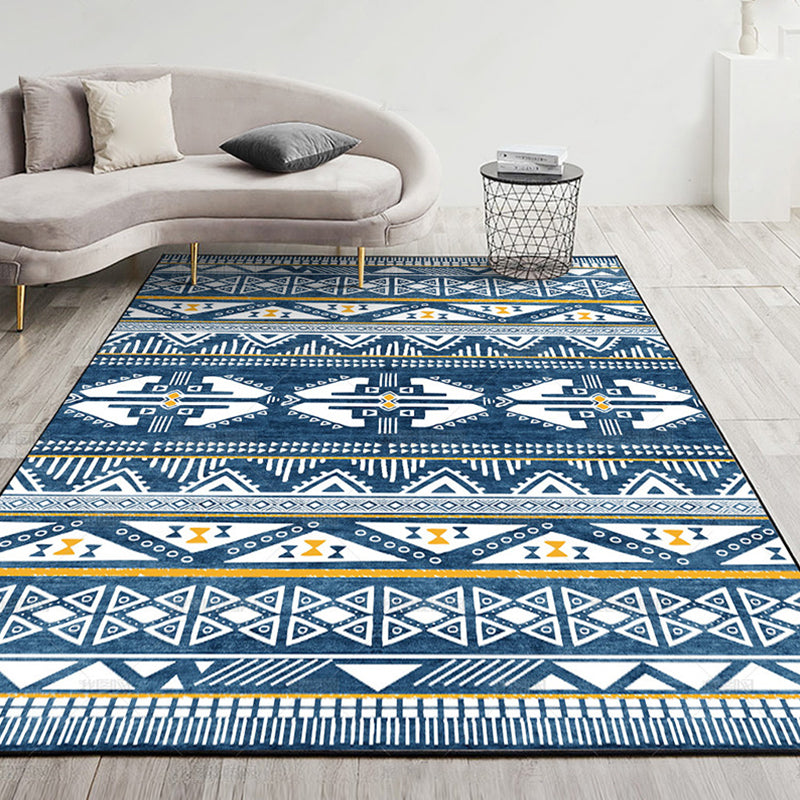 Scandinavian Decoration Rug Multi Color Geometric Print Area Carpet Synthetics Non-Slip Pet Friendly Indoor Rug Blue Clearhalo 'Area Rug' 'Modern' 'Rugs' Rug' 2362615
