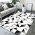 Simple Living Room Rug Multi Color Geometric Print Indoor Rug Non-Slip Backing Pet Friendly Area Carpet Black Gray-White Clearhalo 'Area Rug' 'Modern' 'Rugs' Rug' 2362630