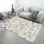 Scandinavian Living Room Rug Multi Color Geometric Print Indoor Rug Polyster Non-Slip Backing Pet Friendly Area Carpet Gray-Yellow Clearhalo 'Area Rug' 'Modern' 'Rugs' Rug' 2362655