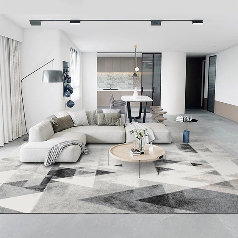 Nordic Geometric Print Rug Multi Color Polypropylene Indoor Rug Anti-Slip Pet Friendly Area Carpet for Decoration Clearhalo 'Area Rug' 'Modern' 'Rugs' Rug' 2362656
