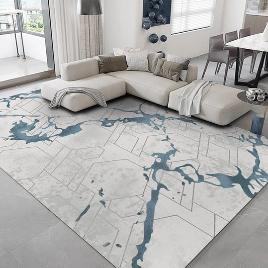 Nordic Geometric Print Rug Multi Color Polypropylene Indoor Rug Anti-Slip Pet Friendly Area Carpet for Decoration Gray-Green Clearhalo 'Area Rug' 'Modern' 'Rugs' Rug' 2362666