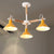Macaroon Horn Shape Pendant Lights 3 Bulbs Metal and wooden Hanging Light Fixture for Dining Room Kid Bedroom Yellow Clearhalo 'Ceiling Lights' 'Chandeliers' Lighting' options 236287_f3a3c2b2-2239-4eff-b8a9-d62611eb48eb