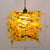Artificial Flower Chandelier Lighting Art Deco Metal Hanging Ceiling Light for Dining Room Yellow Clearhalo 'Cast Iron' 'Ceiling Lights' 'Chandeliers' 'Industrial Chandeliers' 'Industrial' 'Metal' 'Middle Century Chandeliers' 'Rustic Chandeliers' 'Tiffany' Lighting' 2364662