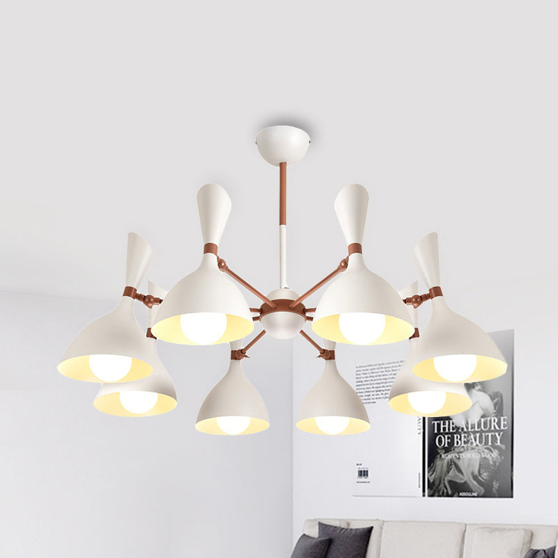 Living Room Kindergarten Pendant Light Metal Contemporary Monochrome Chandelier Clearhalo 'Ceiling Lights' 'Chandeliers' Lighting' options 236913