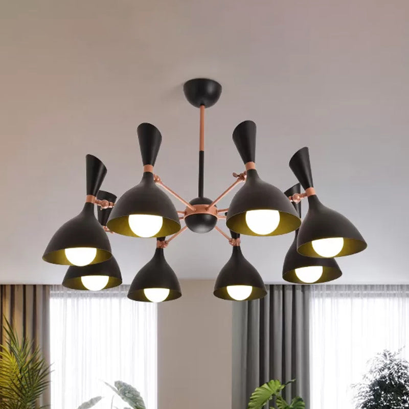 Living Room Kindergarten Pendant Light Metal Contemporary Monochrome Chandelier Clearhalo 'Ceiling Lights' 'Chandeliers' Lighting' options 236915